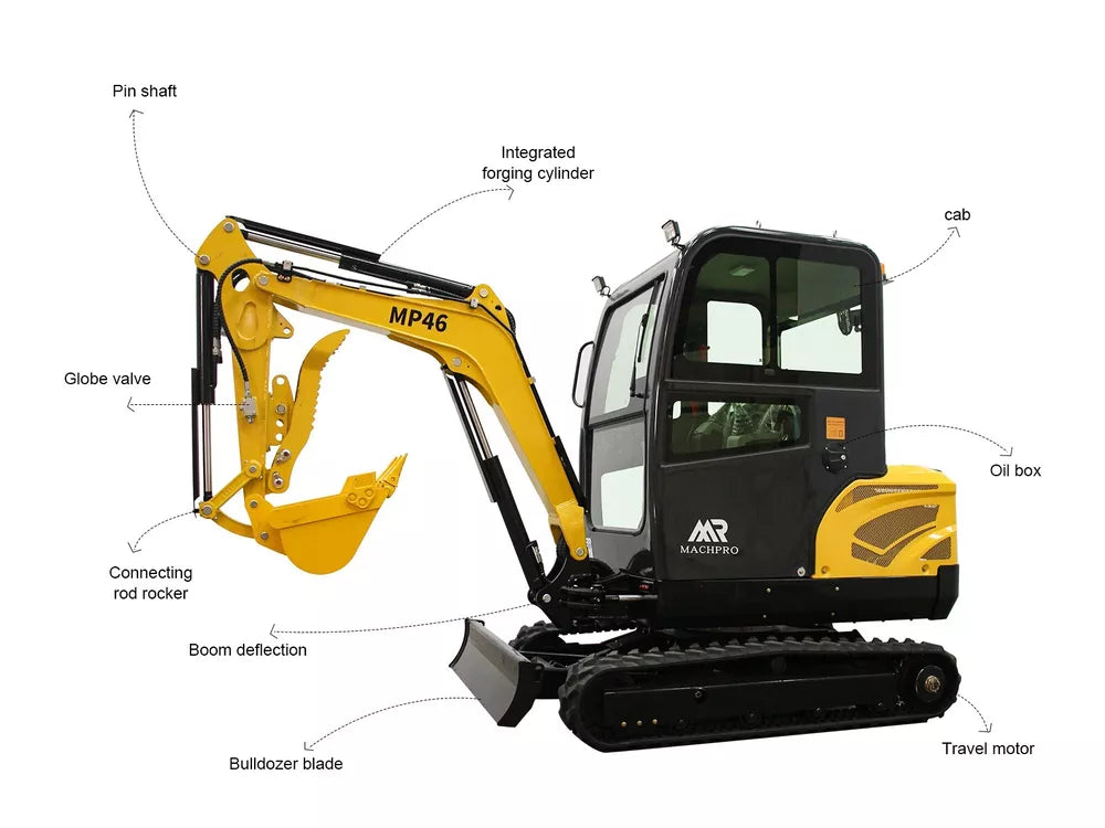 New Brand Mini Excavator  2 Ton Farm Small Digger EPA Engine Cab